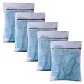 anaoo Wäschesack für Empfindliches Waschbeutel Wäschenetz für Waschmaschine mit reißverschluss feinmaschig für Dessous zart ideal für BHS socken t-Shirts etc. 5 Stück 40cm x 50cm