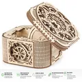 UGEARS Schatztruhe Schmuck Geheimfach 3D Holz Bausatz Puzzle Modellbausatz 70031