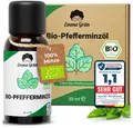 Emma Grün Duftöl Bio Pfefferminze 30 ml, naturrein & hochdosiert (Set, Je nach Auswahl: 1x, 2x oder 5x Bio Pfefferminzöl 30 ml), Höchste Bio-Zertifizierung als Lebensmittel, naturrein & ohne Zusätze