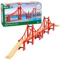 BRIO Spielzeugeisenbahn-Zubehör World 33683, Hängebrücke, Holz/Kunststoff, 5-teilig
