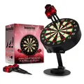 Mini Dartboard Bulli, Miniatur Dartscheibe Ø 15 cm mit verstellbarem Metallst...