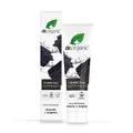Dr Organic Aktivkohle Zahnpasta, Extra Aufhellend, Natürlich, Vegan, Tierversuchsfrei, Paraben- & SLS-frei, Recycelt & Recyclebar, Bio, 100ml