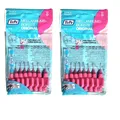 2x TePe Original Interdentalbürsten - 0,4mm pink  - 2x 8 Zahnzwischenraumbürsten