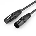 Audio-verlängerungskabel Mikrofonkabel Mikrofon Xlr Soundanlage (weiblich) - Xlr (männlich) Schwarz 1m - Ugreen