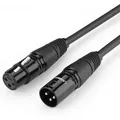 Audio-verlängerungskabel Mikrofonkabel Mikrofon Xlr Soundanlage (weiblich) - Xlr (männlich) Schwarz 1m - Ugreen