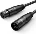 UGREEN XLR Kabel 3 poliges Stereo Mikrofonkabel Stecker auf Buchse 1m Studio