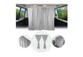 OMAC Autosonnenschutz Maß Gardinen Fahrerhaus Camping Sonnenschutz Grau 200x180, 25 x 25 cm, (2-St), Sonnenschutz, Hitzeschutz, Faltbar,Aufrollbar