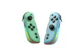 Wigento Handyhülle Für Nintendo Switch JOY-05 Split Controller Hall Joysticks Grün Blau, RGB Licht, Motion Control, Ergonomisch