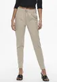 Jogger Pants "ONLPOPTRASH LIFE EASY COL PANT PNT NOOS", bequeme Form mit elastischem Bund und Kordelzug, Gr. L (40) - Länge 32, Pure Cashmere Länge 32