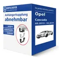 G.D.W. Anhängerkupplung abnehmbar für OPEL Cascada Typ W13 AHK