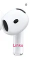 Original Apple Airpods 4 LINKS Ersatz ohne ANC / NUR Linker Kopfhörer!