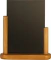 Securit Tischaufsteller ELEGANT klein teak