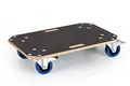 Rollbrett (Schwerlast) | Made in Germany | geeignet für alle Untergründe | inkl. 2X Feststellbremse | 18mm Anti-Rutsch Multiplex-Siebdruckplatte | bis zu 450 kg Tragkraft | 65x40 cm