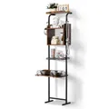 VEVOR Futterstation 500 x 198 x 1450 mm, erhöhte Hundenäpfe, erhöhter Ständer für Hundenapf, Fressnapf, Hundenapfständer, Napfhalter höhenverstellbar, Hundebar für große, mittelgroße & kleine Hunde