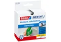 tesa Klett-Klebeband ON & OFF Extra Strong Klettband (Packung, 1-St) selbstklebendes Klettband - extra stark - weiß - 2,5 m : 20 mm