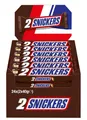Snickers Schokoriegel; Erdnüsse, Karamell; Fußball Snack; 24 Doppelriegel in Box
