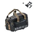 Gepäckträgertasche Basil Miles MIK 7 Liter 29 x 18 x 17 cm - Schwarz/Grau
