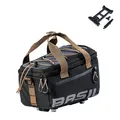 Basil Miles Gepäckträgertasche MIK - 7L, Schwarz/Blau, Wasserdicht, Inkl. abschl
