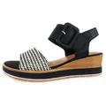 Remonte Keilsandalette Plateausandale schwarz 37 EU