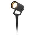 hoftronic LED Gartenstrahler GU10 Fassung Dimmbar IP65 Schwarz - Schwarz