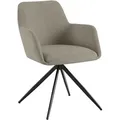 CLP Esszimmerstuhl, Taupe, Textil, 56x81x62 cm, Esszimmer, Stühle, Esszimmerstühle, Armlehnenstühle