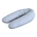 LOOLAY Schwangerschaftskissen - Stillkissen 170 cm - Seitenschläferkissen 100% Baumwolle - mit Abnehmbarem Bezug - Schwanger Kissen für Schlafen (Mini Punkte Grau)