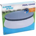 Summer Waves - Pool Cover Abdeckplane Rund 244 Cm Poolplane