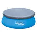 Premium Planschbecken Pool Cover Abdeckplane RUND Poolabdeckung Plane Abdeckung witterungsbeständig für 244 cm Fast Pools