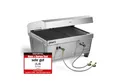 BURNHARD® Gasgrill Camping JONES Edelstahl Klappgrill mit Deckel 2-Brenner 6,4 kW, inkl. Transporttasche mit Rucksackfunktion und Multitool, Faltgrill ideal für Camping, #945835