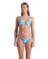 arena Water Prints Triangel-Bikini für Damen, Elastischer Recyclingstoff, Schnelltrocknend, Strand- und Schwimmbad-Badeanzug für Damen, Damenbikini mit Herausnehmbaren Cups, Top und Slip mit Bändern