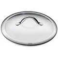 Silit Vitaliano Topfdeckel 24 cm, Glasdeckel mit Metallgriff, hitzebeständiges Glas
