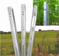 Z-Profil Zaunpfosten 215 cm verzinkt 100x Zaunpfähle inkl. Haken Forstprofil