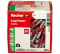 Fischer Universaldübel Allzweckdübel DuoPower 6 x 50, (100-tlg)