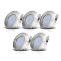 5x LED Einbaustrahler Badezimmer ultra-flach dimmbar IP44 Decken-Spot