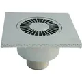 Marley Badablauf senkrecht ABS DN 50 verchromt 150 mm x 150 mm