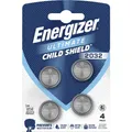 Energizer Knopfzelle CR2032 3 V 4 St. 235 mAh Lithium Ultimate Child Shield E304206103