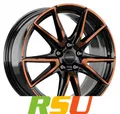 4x Ronal SL6 Vettore jetblack-copper matt 8.5x19" ET35 LK5 112 ML 76 Alufelge...
