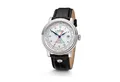 Kronsegler Automatikuhr "Fernando de Magallanes" Worldtimer Flyer GMT-Uhr, mit Saphirglas, Lederband und Faltschließe