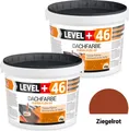 Dachfarbe elastische Sockelfarbe Dachlack UV-beständig Super Flex 8Kg Ziegelrot LEVEL+ RM46