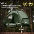 SoBuy OGS32-GR Feldbett mit Zelt 7in1 Wurfzelt mit Luftpumpe, Rolltasche, Schlafsack, Wasserdichtes Campingbett Camping Tent Grün bis 114 kg