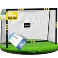 Racetex Fussballtore für Garten Kinder und Erwachsene mit [Anti-Rost Beschichtung] - Fußballtor Kinder inkl. Erdanker für optimalen Halt - Fußball Tor mit rundum Polsterung (240cm x 160cm.)