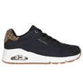 Skechers LEOPARD MUSTACHE DURALEATHER DEBOSS BLACK LEOPARD Sneaker