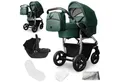 bergsteiger Kombi-Kinderwagen Babywagen Capri 3in1, Kombikinderwagen Komplettset, (10-tlg)