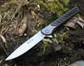 Buck Messer CAVALIER Taschenmesser Flipper 7Cr17 Stahl Aluminiumgriff mit Carbon
