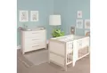 roba® Babymöbel-Set Momo - Zimmer Set aus Holz - Cashmere / Tristan Eiche, (Set 2-tlg., Babybett 70 x 140 cm & Wickelkommode), Gitterbett mit Schlupfsprossen & höhenverstellbar - modern in Beige