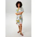 Aniston CASUAL Sommerkleid mit farbenfrohem, kunstvollen Druck - NEUE KOLLEKTION blau|bunt|gelb|grün|rot|schwarz 44