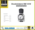 Schneider Druckminderer 0-12 bar DM 1/4 W DGKD202002 mit Manometer