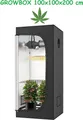 JUNG Growbox Growzelt Indoor 100x100x200cm Premium Mylar 97% reflektierend, Hydroponisches System, Gewächshaus Cannabis Balkon, Wasserdicht, Grow Tent