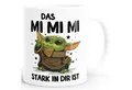 MoonWorks Tasse Kaffee-Tasse mit Spruch Das Mimimi stark in dir ist Baby Bürotasse, Keramik