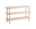 Zeller Present Ablageregal Schuhregal m. 3 Ablagen, Nadelholz, 80 x 26 x 49,5 cm